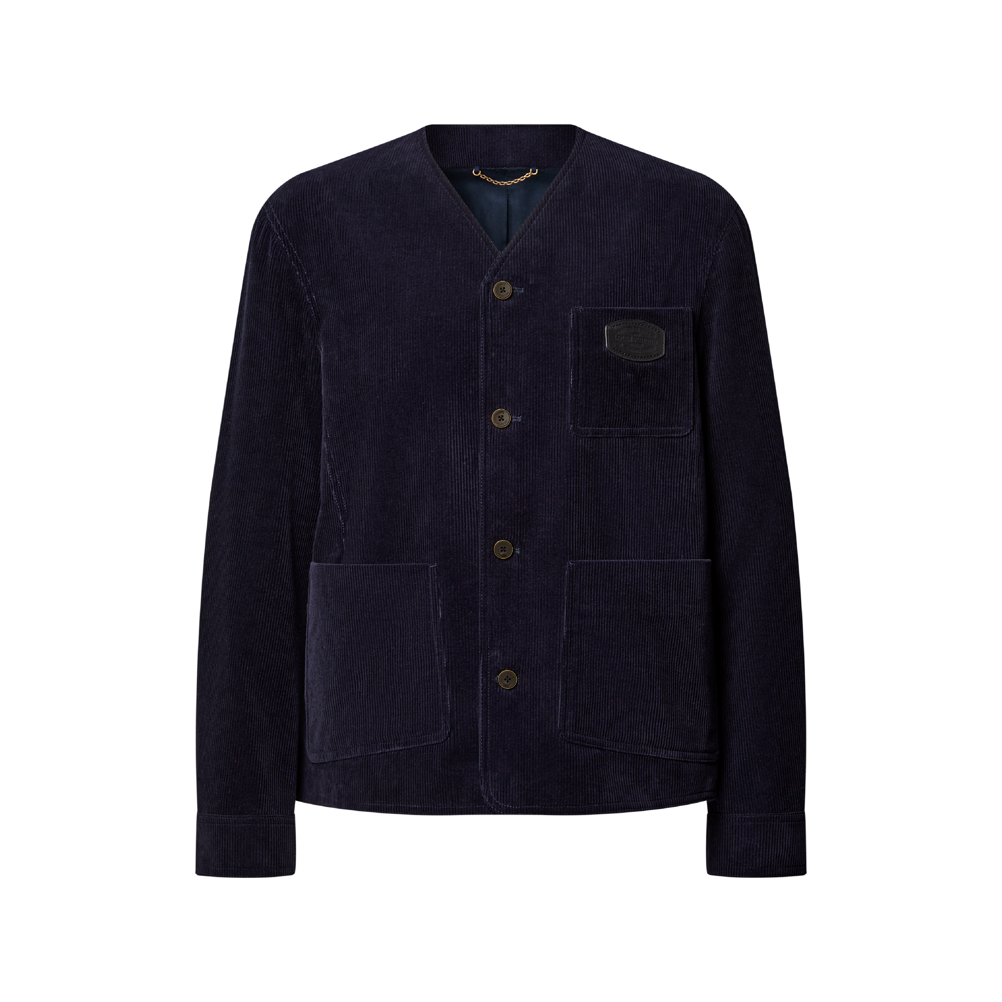 Corduroy Collarless Jacket - Men - Ready-to-Wear | LOUIS VUITTON ®